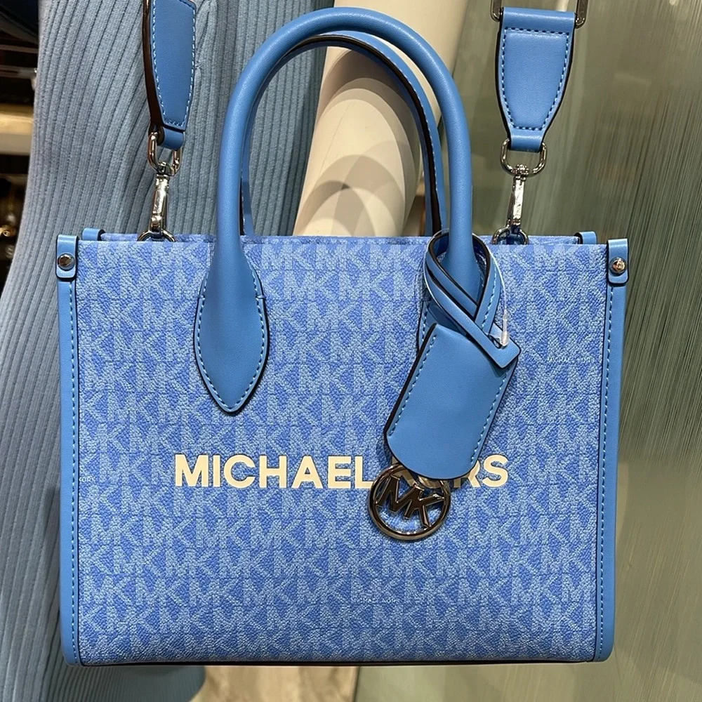 Michael Kors Mirella Small Shopper Top Zip Signature Logo Crossbody XBODY MK
NWT - Picture 14 of 16